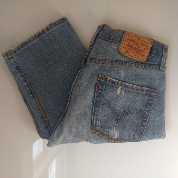 Levi's Denim - Vintage Levi's 501 patched